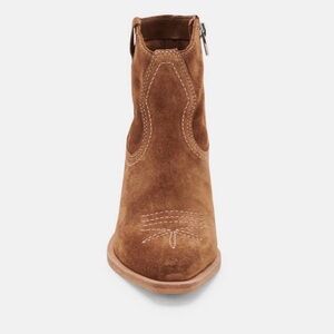 Dolce Vita Silma Brown Suede Ankle Booties